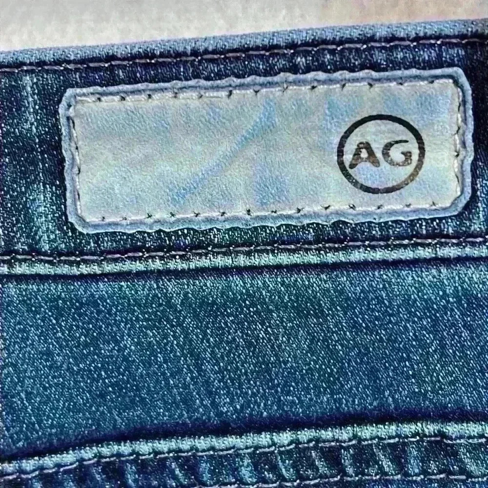 AG Adriano Goldschmied Jeans Size 27R Medium Wash Mid Rise Cigarette - Picture 5 of 12